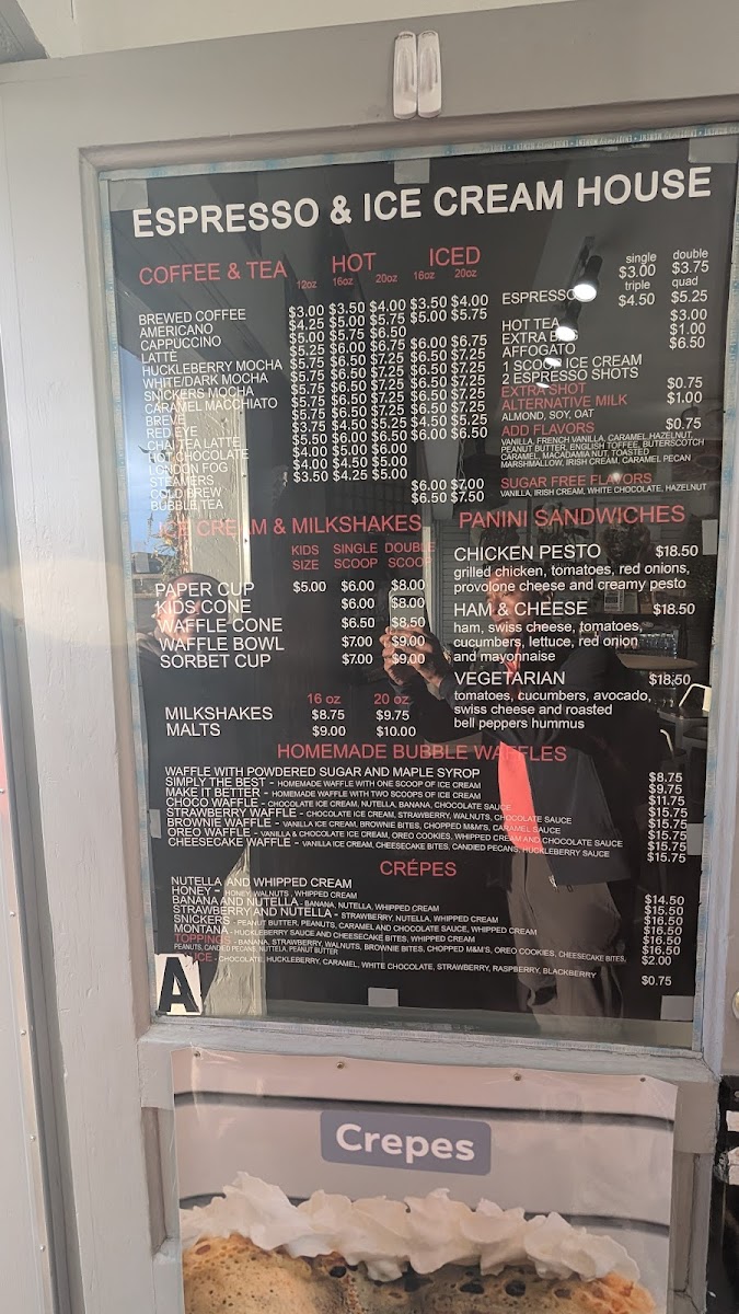 Espresso & Ice Cream House Menu - Image 1