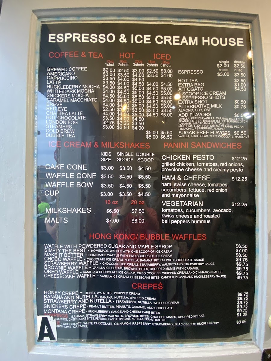 Espresso & Ice Cream House Menu - Image 4